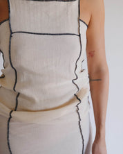 BASERANGE WOVEN SHOK SQUARE DRESS