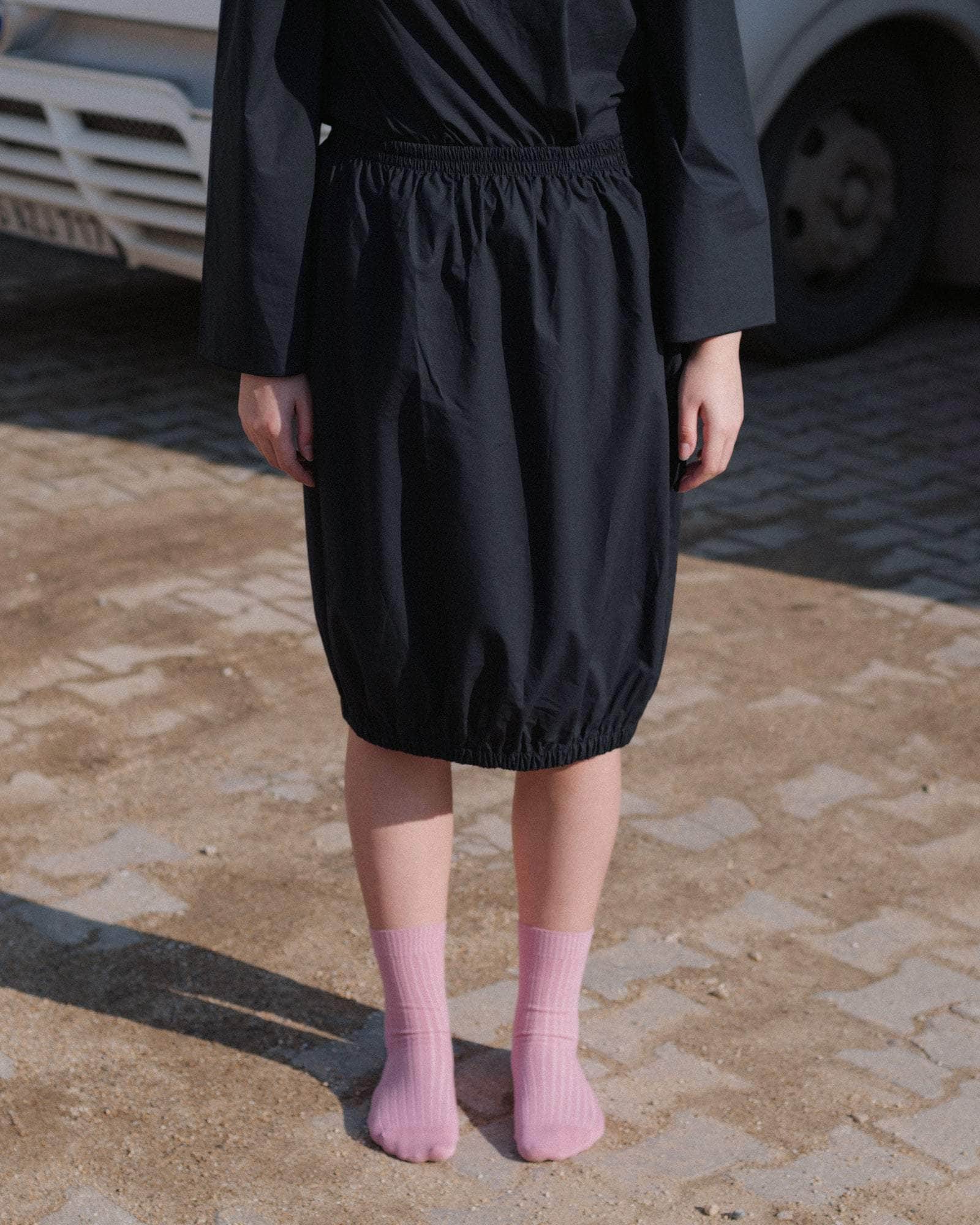 (希少) BASErange シルクリブスカート BASERANGE ベースレンジ ロングスカート BRIG SKIRT SKBR RIB