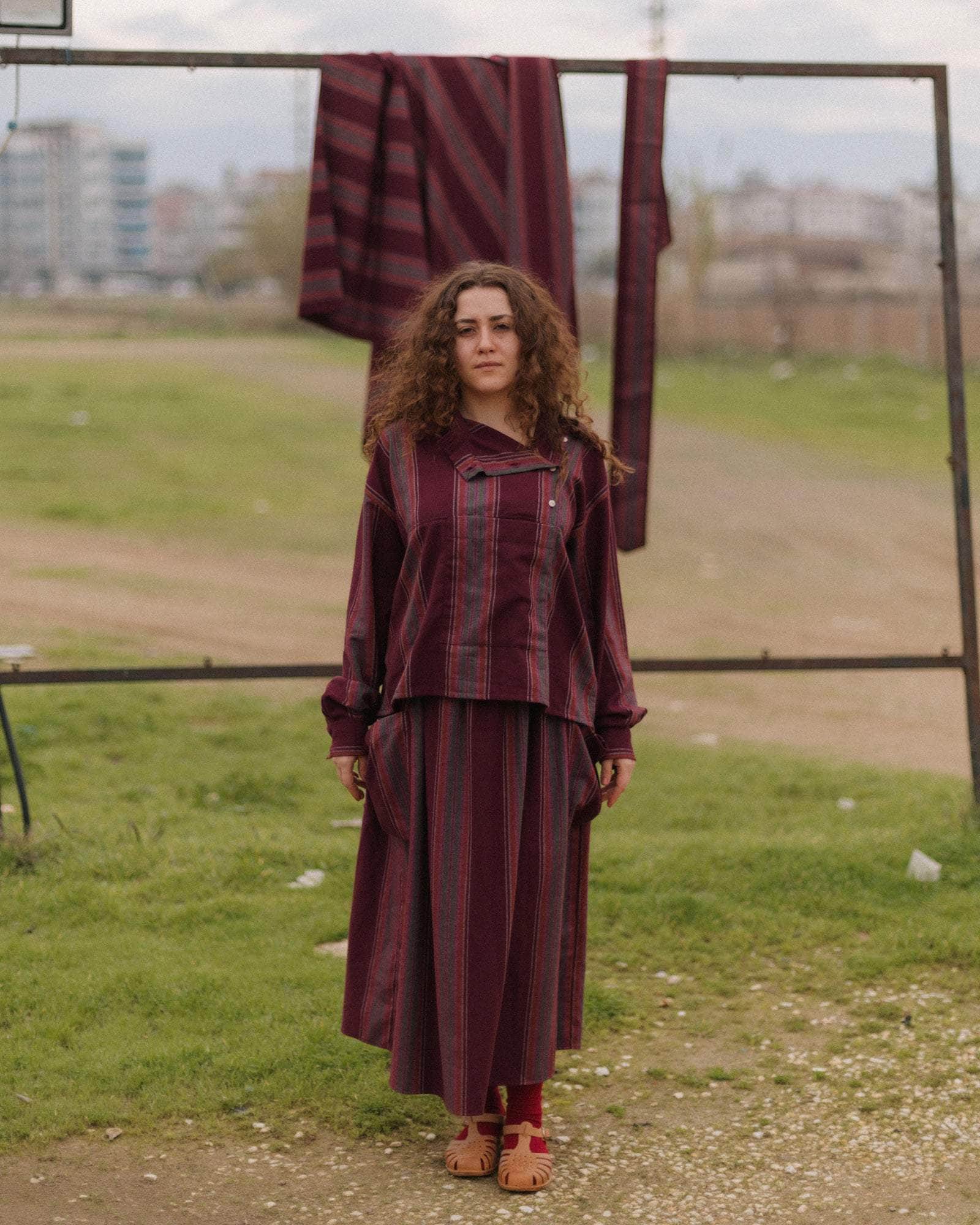 BASERANGE WOVEN SNELL SKIRT