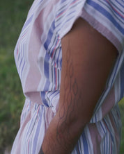 BASERANGE WOVEN STAVE SLEEVELESS TOP