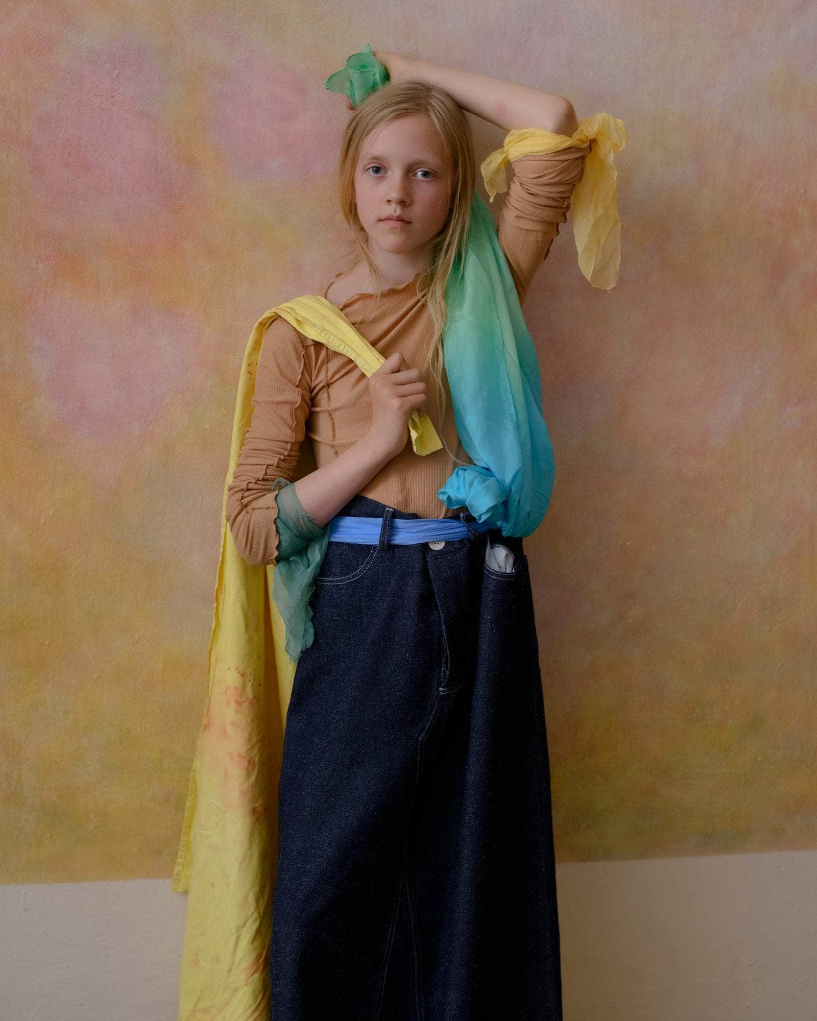 BASERANGE WOVEN TAJO SKIRT