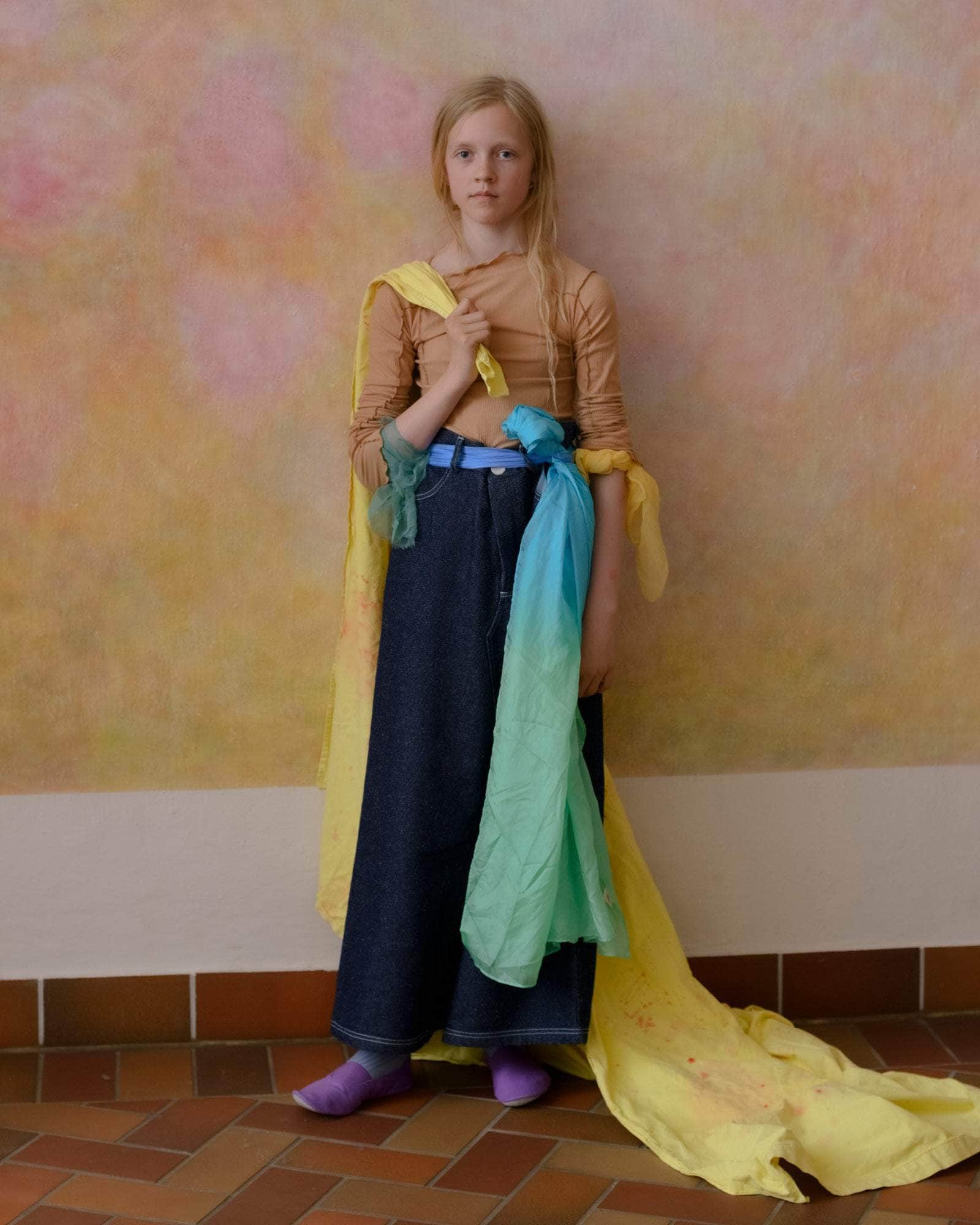 BASERANGE WOVEN TAJO SKIRT