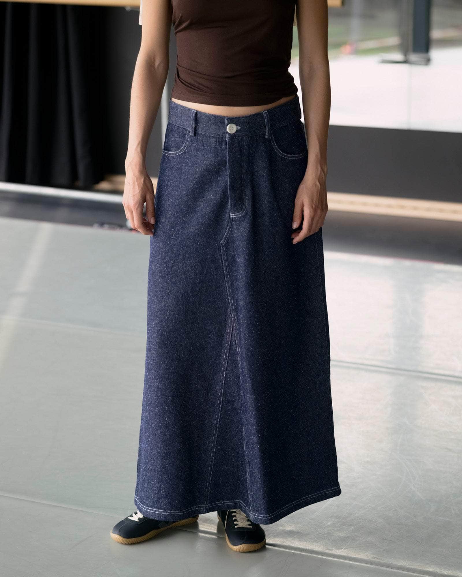 BASERANGE WOVEN TAJO SKIRT