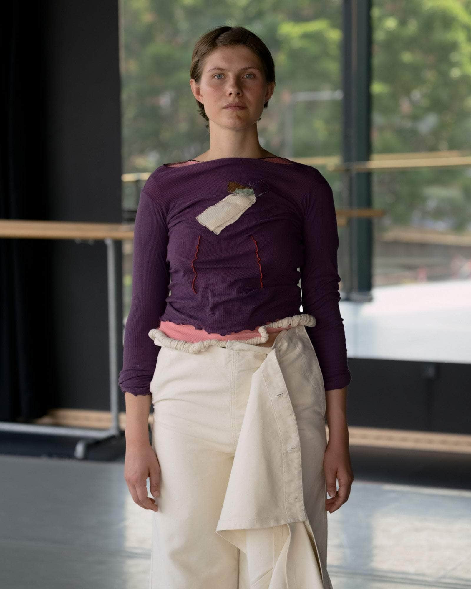 BASERANGE WOVEN WEB SKIRT