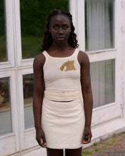 BASERANGE WOVEN WEB SKIRT