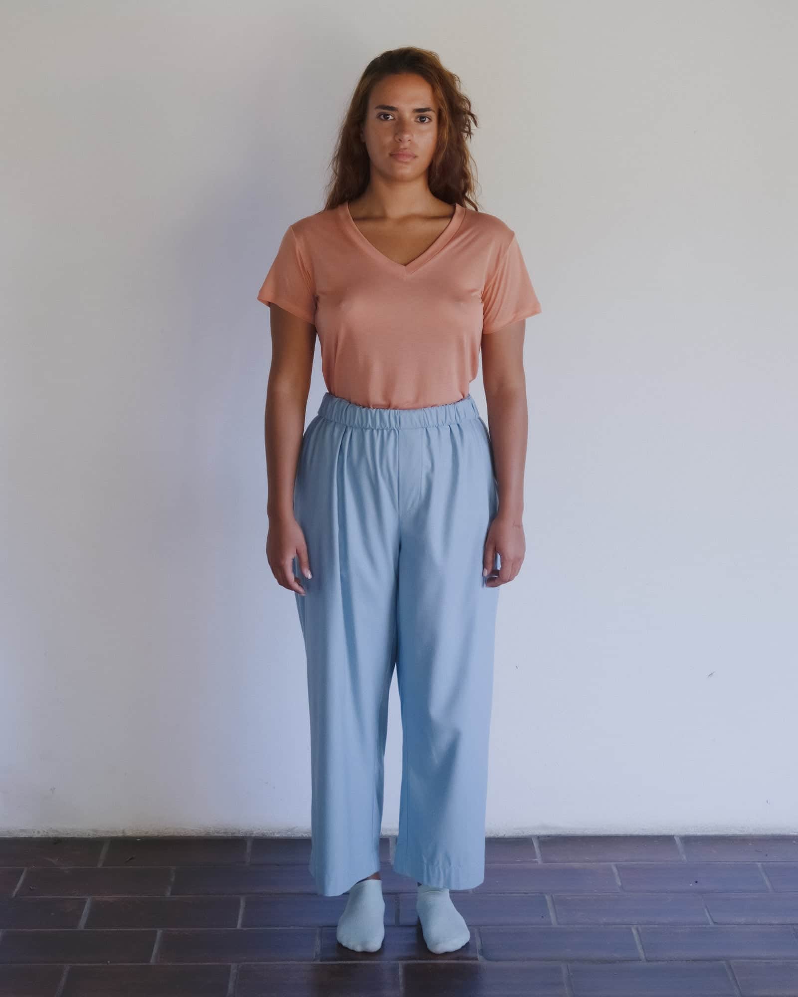 Wild Pants in Seri blue | Wild silk | Baserange