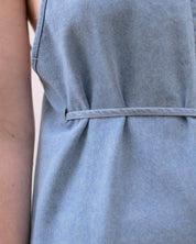 BASERANGE WOVEN YUMI APRON DRESS