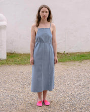 BASERANGE WOVEN YUMI APRON DRESS