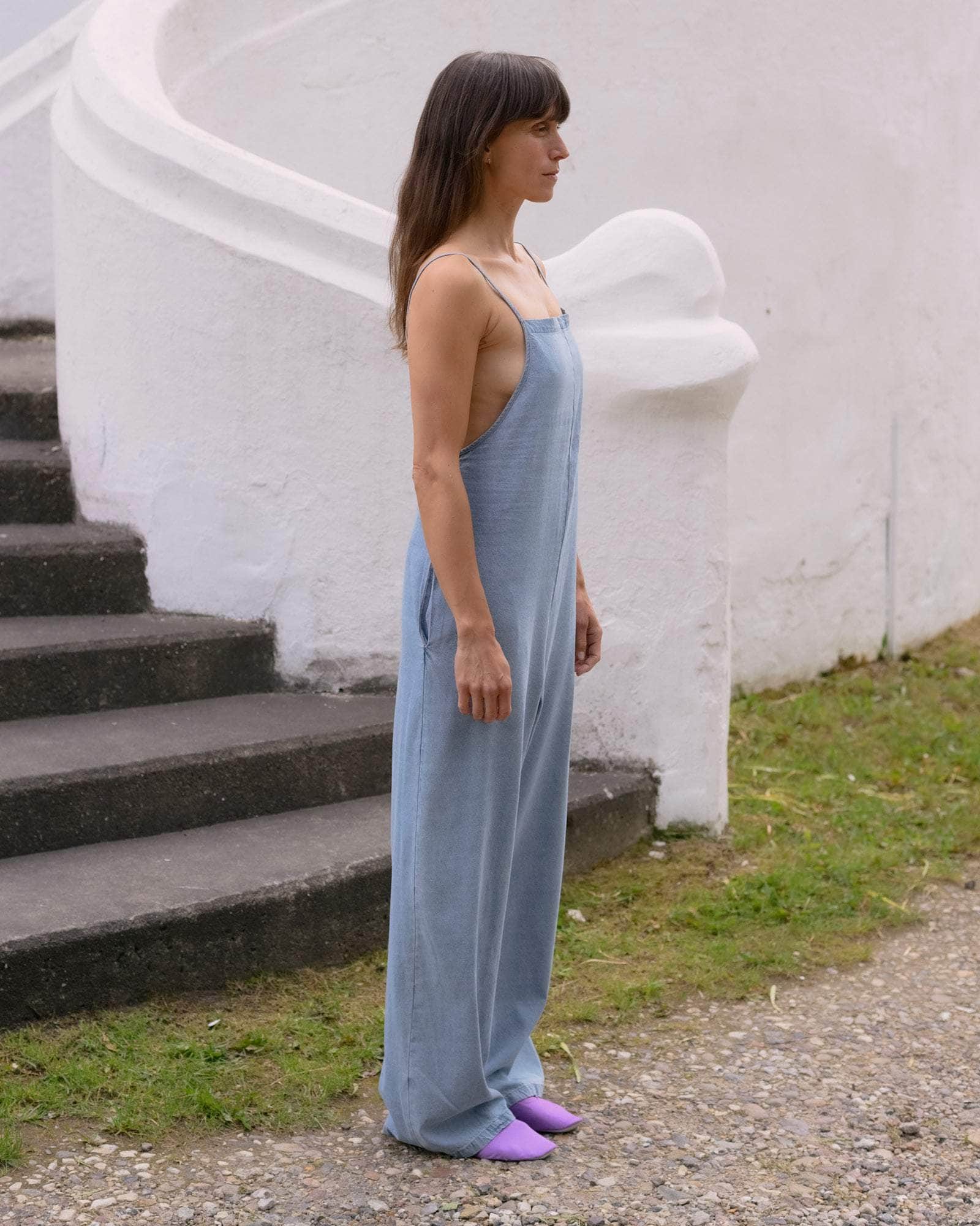 BASERANGE WOVEN YUMI JUMPSUIT