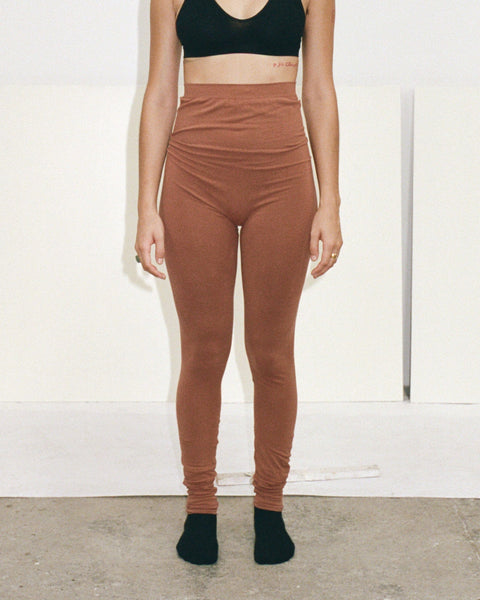 BASERANGE ベースレンジ　OLETA レギンスパンツ 新品未使用 Oleta レギンス in Rust | オーガニックコットン・シームレス | Baserange