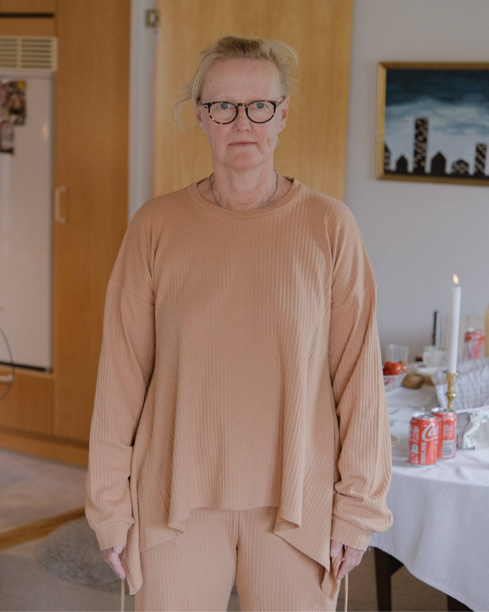 BASERANGE KNITTED SHAW LONG SLEEVE