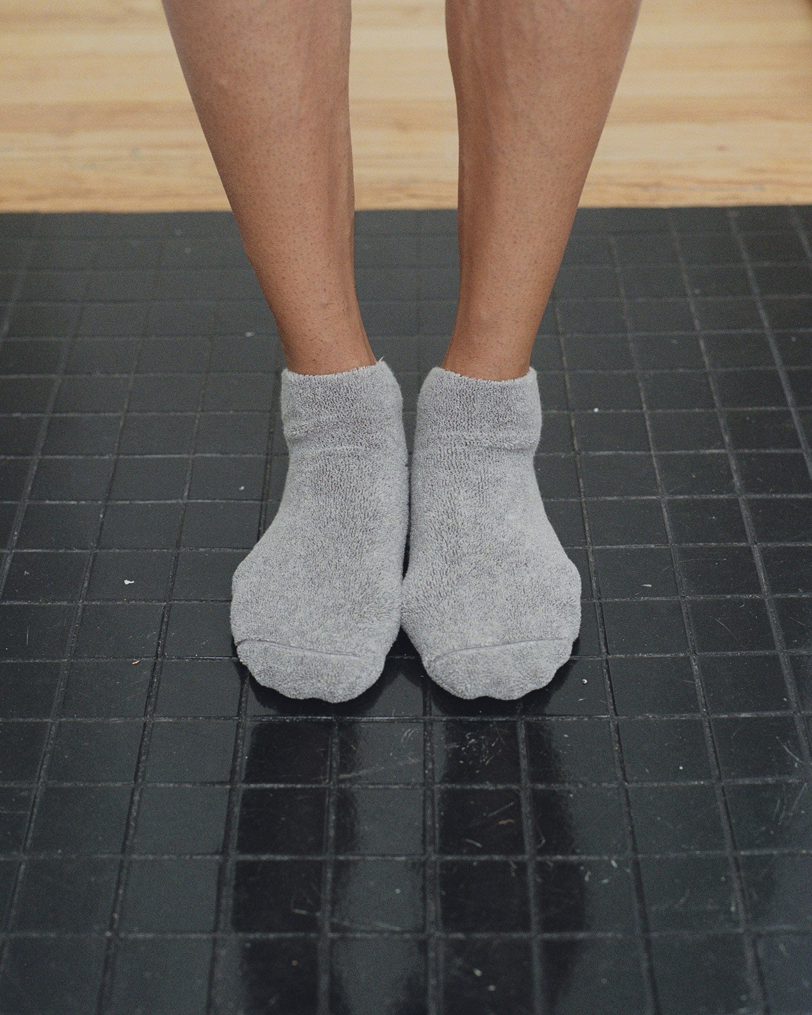 BASERANGE SOCKS GREY MELANGE / 36/39 Buckle Ankle Socks