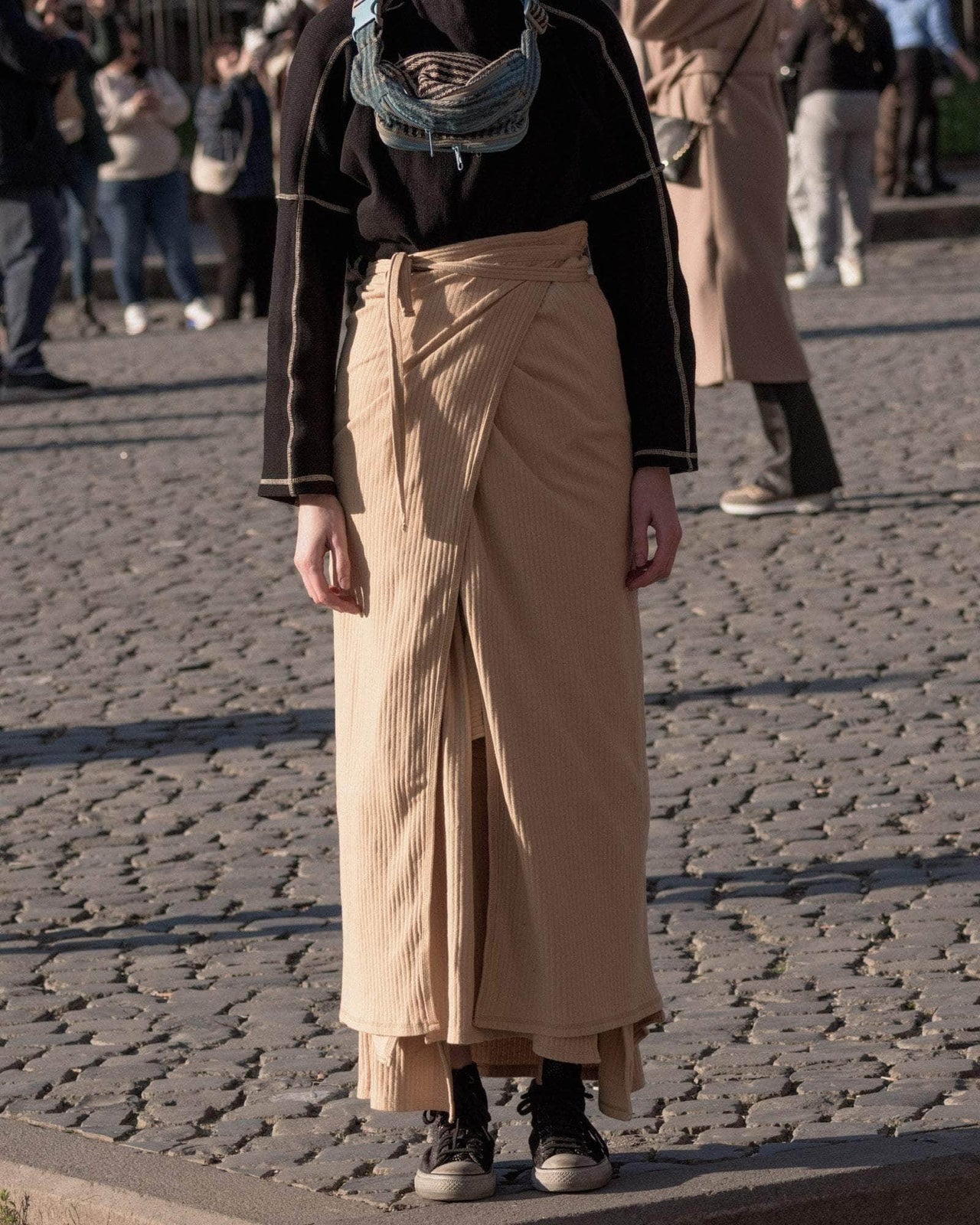 カラーブラックbaserange brig skirt Mサイズ
