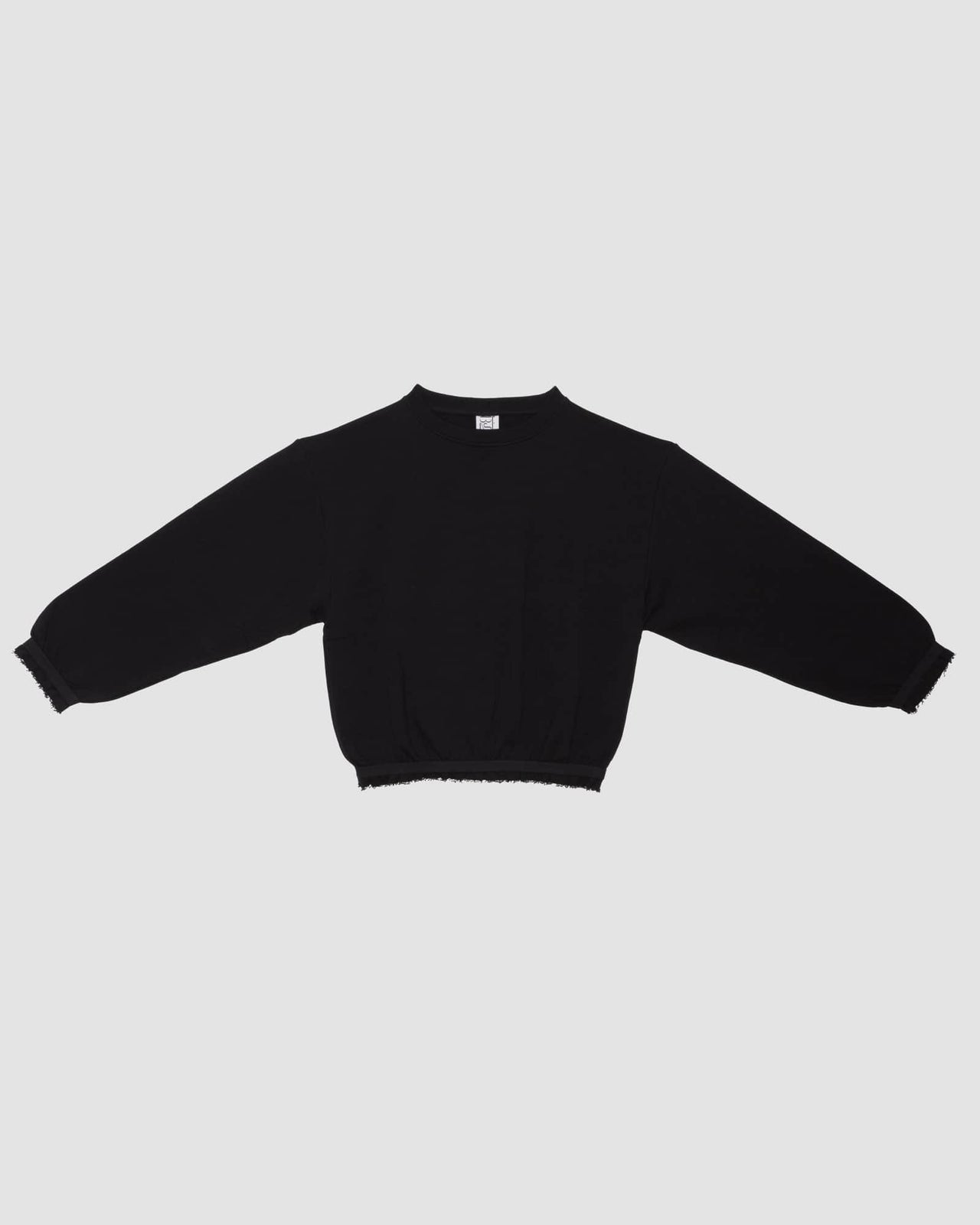 Route Sweatshirt in Black | organic-cotton | en | バセランジュ